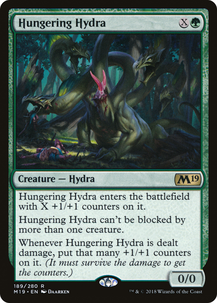 Hungering Hydra (M19-189) [Core Set 2019] MTG Single Wizards of the Coast