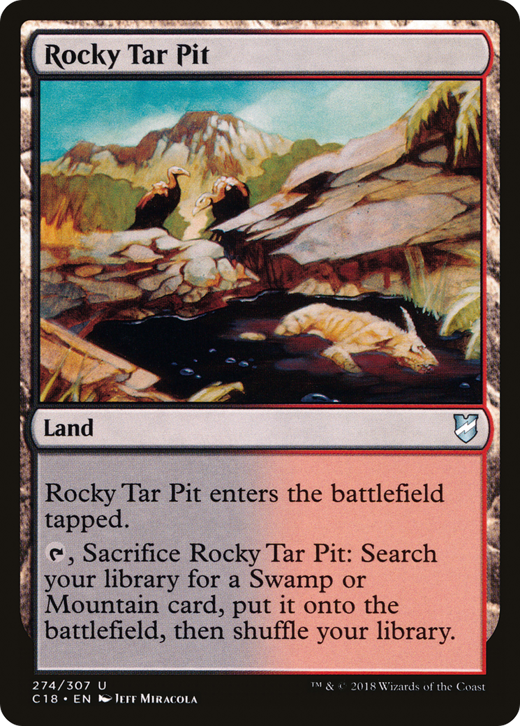Rocky Tar Pit (C18-274) [Commander 2018] MTG Single Wizards of the Coast