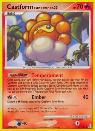 Castform Sunny Form (/146) Reverse Holofoil [DP: Legends Awakened] Pokemon Single Pokémon