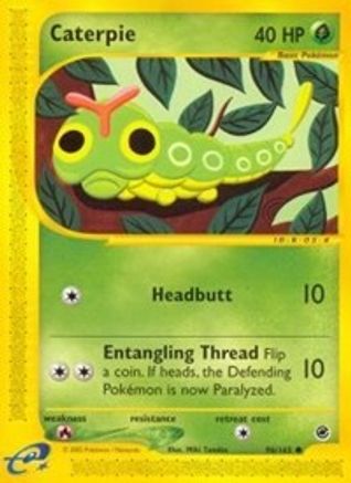 Caterpie (/165) Reverse Holofoil [Vintage: Expedition] Pokemon Single Pokémon