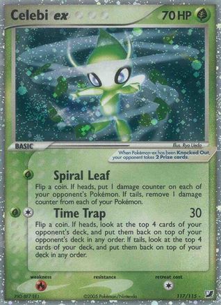 Celebi ex (/115) Holofoil [EX: Unseen Forces] Pokemon Single Pokémon