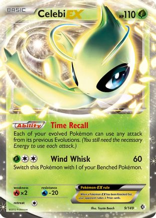 Celebi EX (/149) Holofoil [BW: Boundaries Crossed] Pokemon Single Pokémon