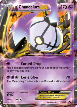 Chandelure EX (/113) Holofoil [BW: Legendary Treasures] Pokemon Single Pokémon
