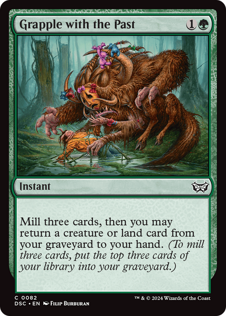 Grapple with the Past (DSC-082) [Duskmourn: House of Horror Commander] MTG Single Wizards of the Coast