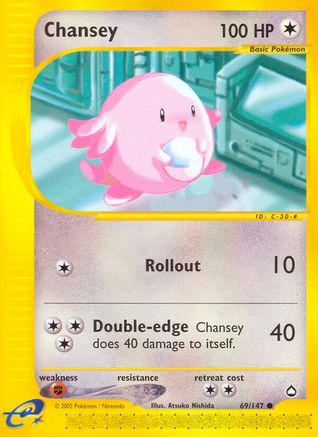 Chansey (69/147) [Vintage: Aquapolis] Pokemon Single Pokémon