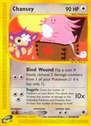 Chansey (72/165) [Vintage: Expedition] Pokemon Single Pokémon