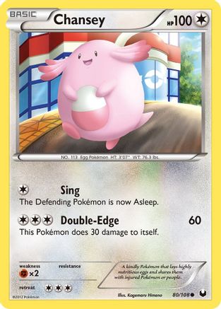 Chansey (80/108) [BW: Dark Explorers] Pokemon Single Pokémon