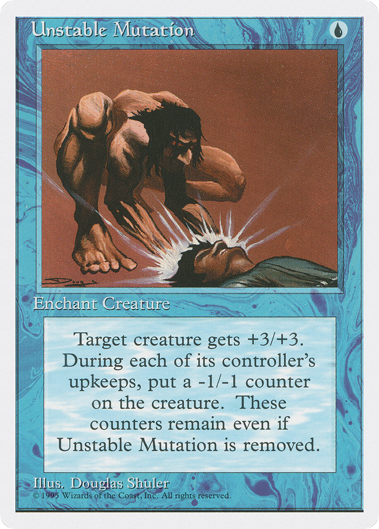Unstable Mutation (4ED-110) [Fourth Edition] MTG Single Wizards of the Coast