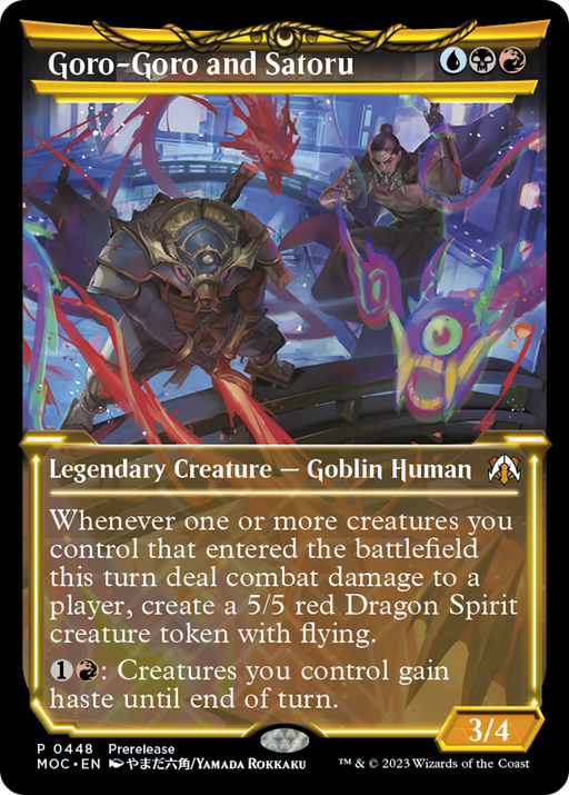 Goro-Goro and Satoru (PRE-448) [March of the Machine Commander] (Showcase) MTG Single Wizards of the Coast