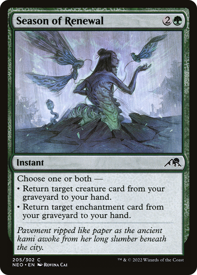 Season of Renewal (NEO-205) [Kamigawa: Neon Dynasty] Foil MTG Single Wizards of the Coast