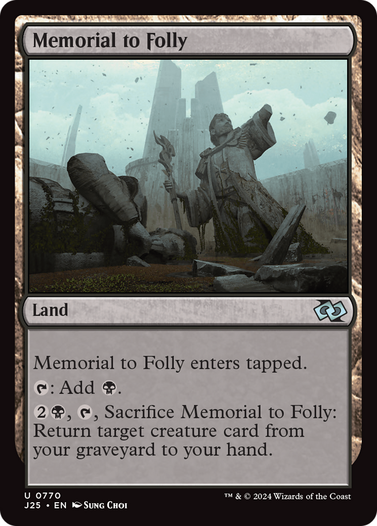 Memorial to Folly (J25-770) [Foundations Jumpstart] MTG Single Wizards of the Coast
