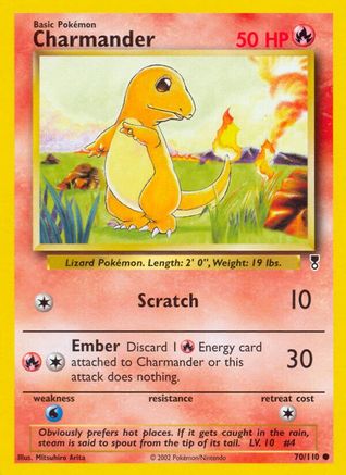 Charmander (70/110) - [Vintage: Legendary Collection] Reverse Holofoil Pokemon Single Pokémon