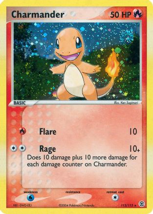 Charmander - 113/112 (/112) Holofoil [EX: FireRed & LeafGreen] Pokemon Single Pokémon