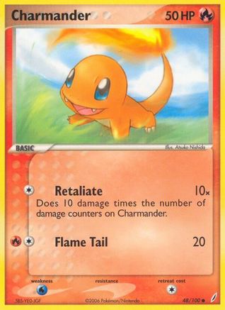 Charmander (48/100) Reverse Holofoil [EX: Crystal Guardians] Pokemon Single Pokémon