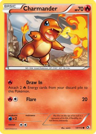 Charmander (17/113) Reverse Holofoil [BW: Legendary Treasures] Pokemon Single Pokémon