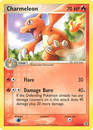 Charmeleon (31/112) Reverse Holofoil [EX: FireRed & LeafGreen] Pokemon Single Pokémon