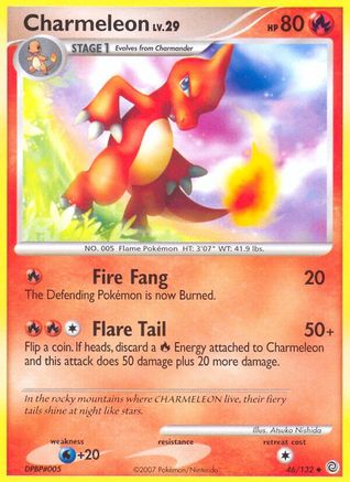 Charmeleon (46/132) [DP: Secret Wonders] Pokemon Single Pokémon