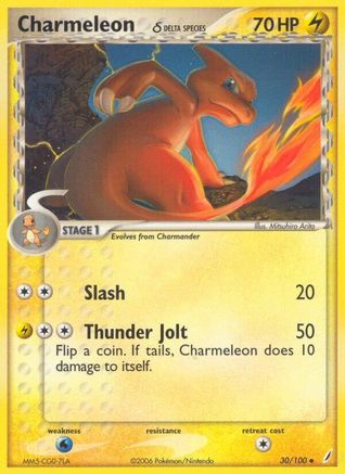 Charmeleon (Delta Species) (30/100) Reverse Holofoil [EX: Crystal Guardians] Pokemon Single Pokémon