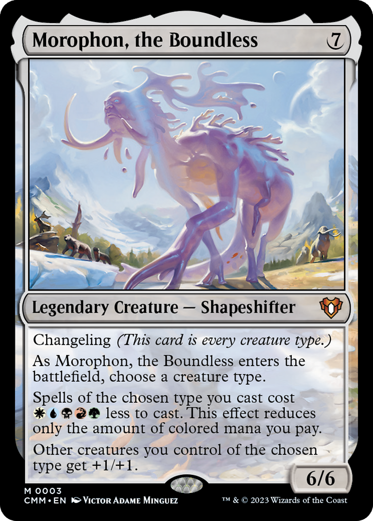 Morophon, the Boundless (CMM-003) [Commander Masters] MTG Single Wizards of the Coast