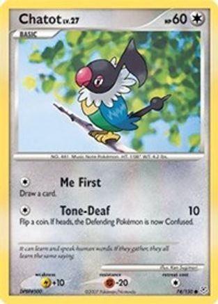 Chatot (/130) [DP: Base Set] Pokemon Single Pokémon