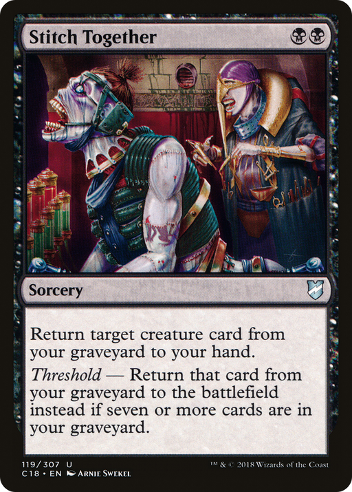 Stitch Together (C18-119) [Commander 2018] MTG Single Wizards of the Coast