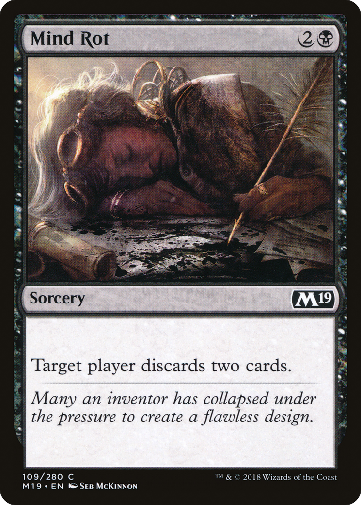 Mind Rot (M19-109) [Core Set 2019] Foil MTG Single Wizards of the Coast