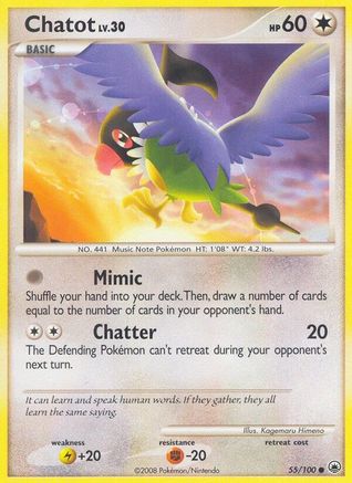 Chatot (/100) Reverse Holofoil [DP: Majestic Dawn] Pokemon Single Pokémon