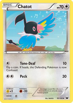 Chatot (/108) [BW: Dark Explorers] Pokemon Single Pokémon