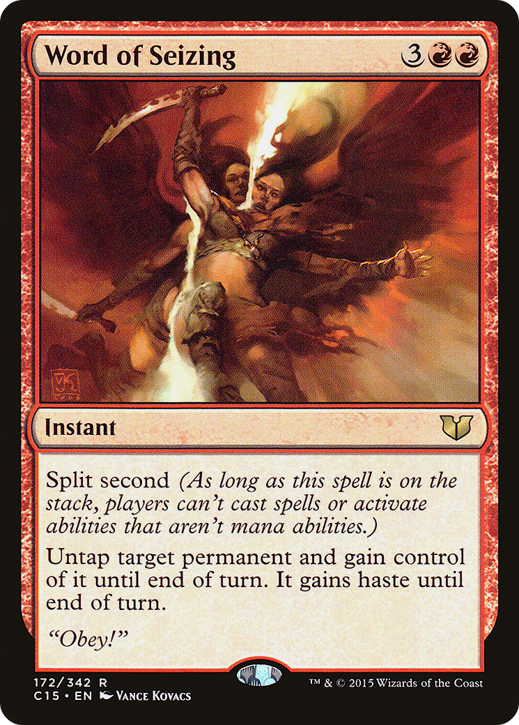 Word of Seizing (C15-172) [Commander 2015] MTG Single Wizards of the Coast