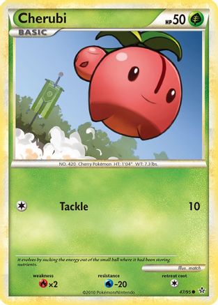 Cherubi (/95) Reverse Holofoil [HGSS: Unleashed] Pokemon Single Pokémon