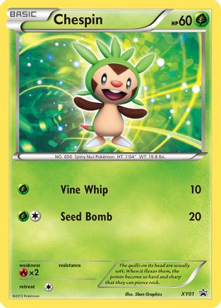 Chespin - XY01 (/211) Holofoil [Promos: XY Promos] Pokemon Single Pokémon