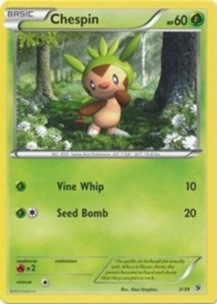 Chespin (/39) Holofoil [XY: Kalos Starter Set] Pokemon Single Pokémon
