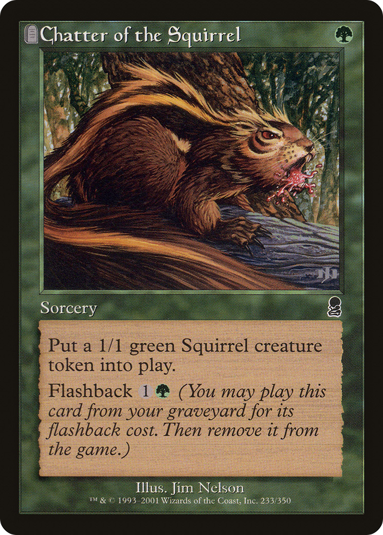Chatter of the Squirrel (ODY-233) [Odyssey] MTG Single Wizards of the Coast