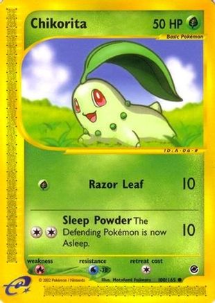 Chikorita (100) (/165) [Vintage: Expedition] Pokemon Single Pokémon