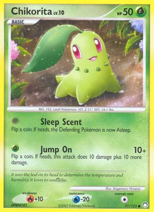 Chikorita (77/123) Reverse Holofoil [DP: Mysterious Treasures] Pokemon Single Pokémon