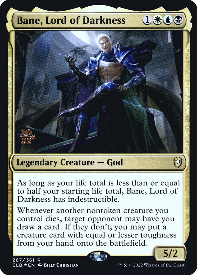 Bane, Lord of Darkness (PRE-267) [Battle for Baldur's Gate Promos] Foil MTG Single Wizards of the Coast