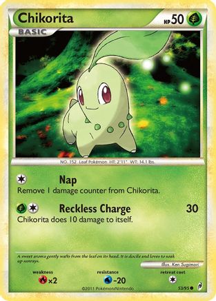 Chikorita (53/95) Reverse Holofoil [HGSS: Call of Legends] Pokemon Single Pokémon