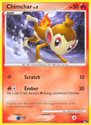 Chimchar (12/17) Reverse Holofoil [Promos: POP Series 8] Pokemon Single Pokémon