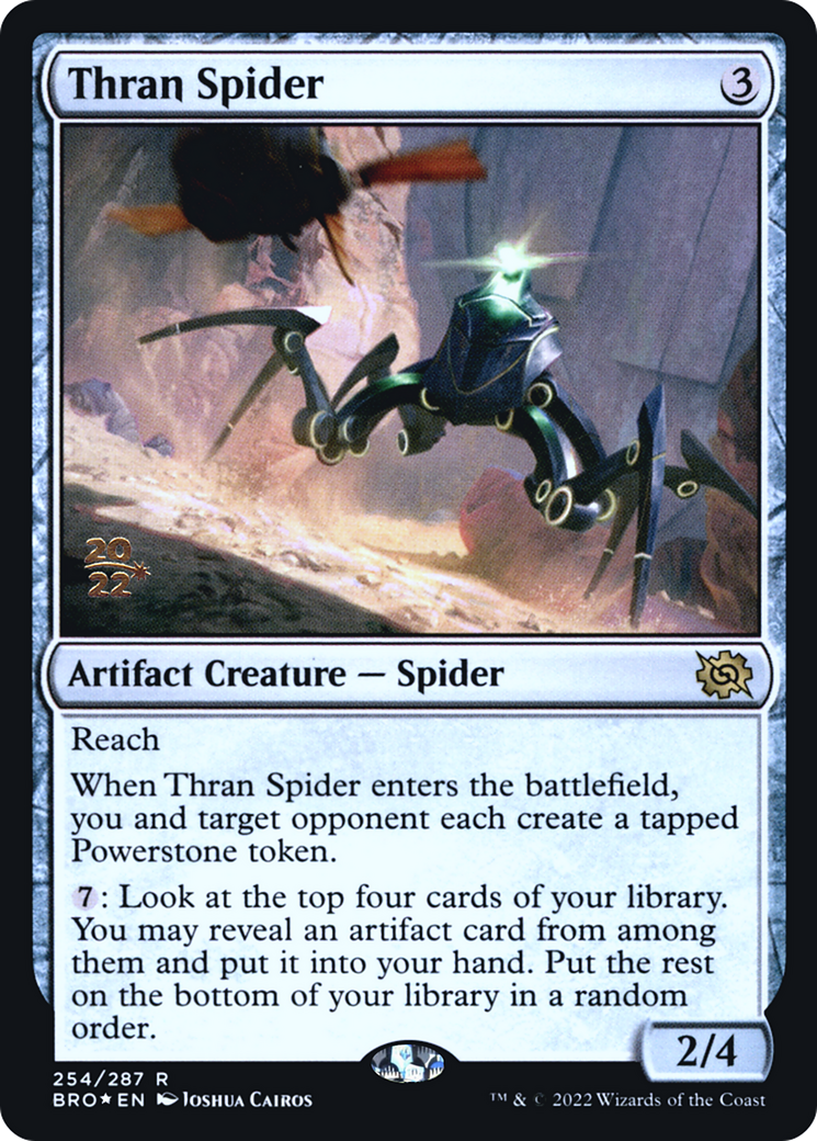 Thran Spider (PRE-254) [The Brothers' War Promos] Foil MTG Single Wizards of the Coast