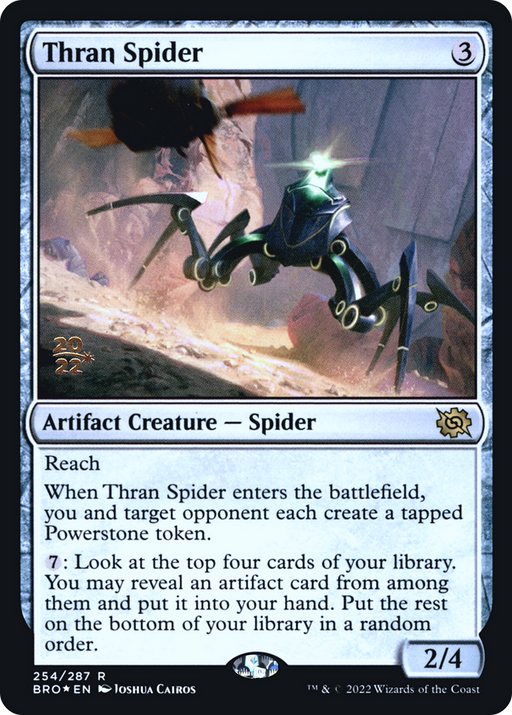 Thran Spider (PRE-254) [The Brothers' War Promos] Foil MTG Single Wizards of the Coast