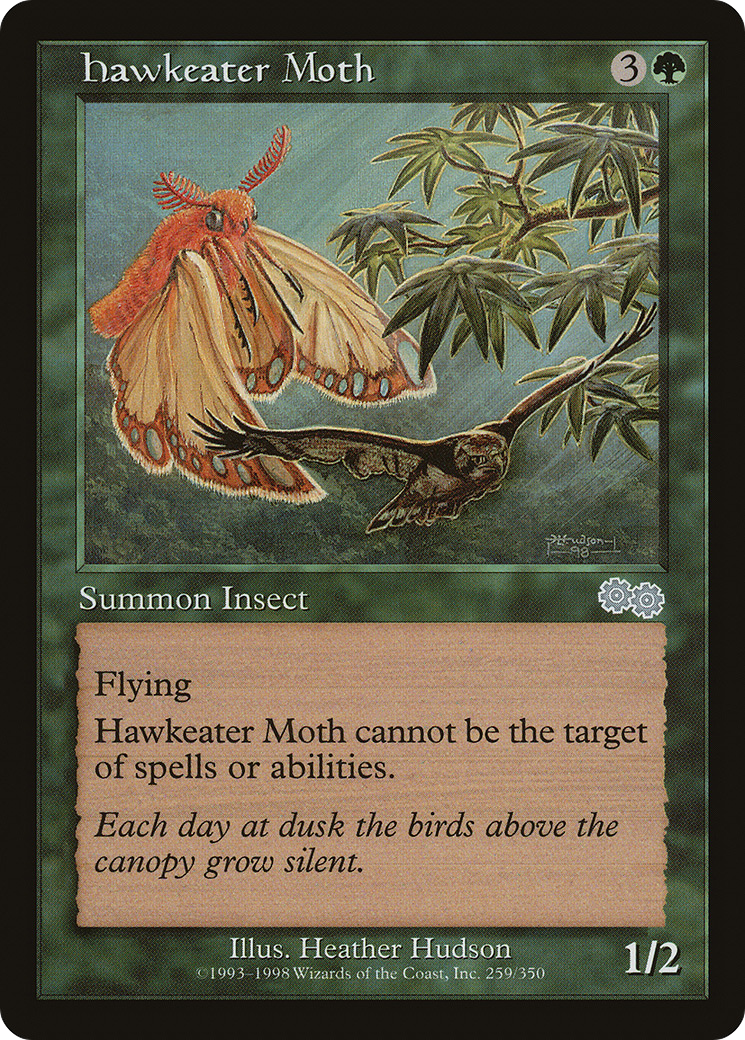 Hawkeater Moth (USG-259) [Urza's Saga] MTG Single Wizards of the Coast