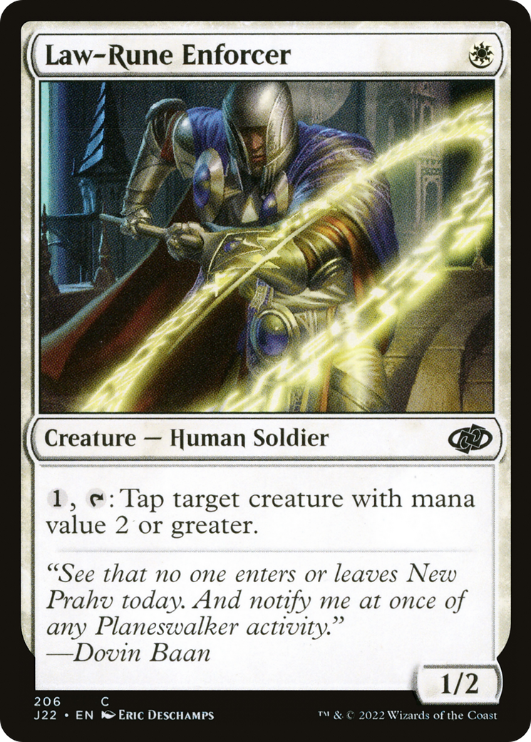 Law-Rune Enforcer (J22-206) [Jumpstart 2022] MTG Single Wizards of the Coast