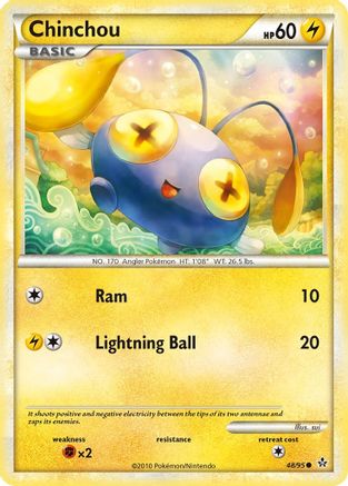Chinchou (/95) Reverse Holofoil [HGSS: Unleashed] Pokemon Single Pokémon