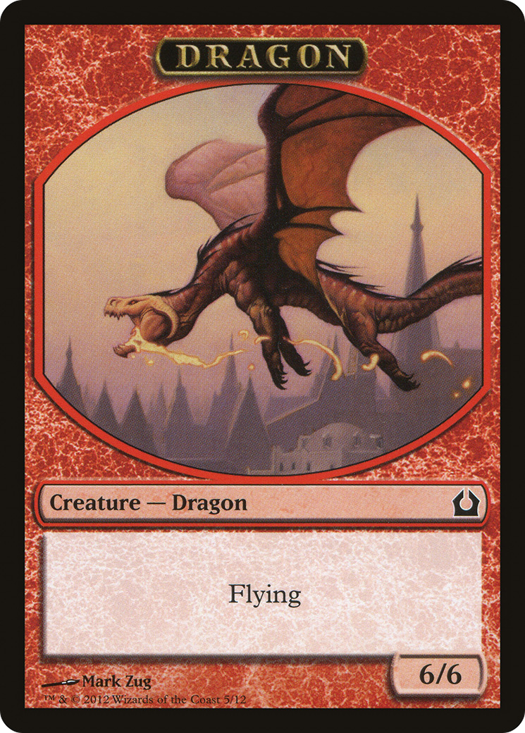 Dragon Token (RTR-005) [Tokens] Return to Ravnica Tokens MTG Single Wizards of the Coast