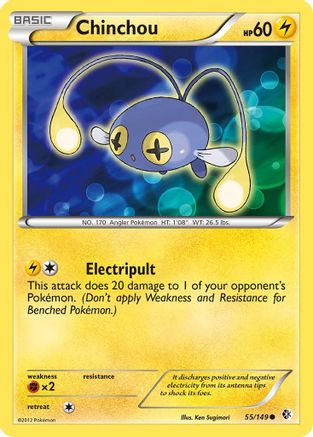 Chinchou (/149) Reverse Holofoil [BW: Boundaries Crossed] Pokemon Single Pokémon