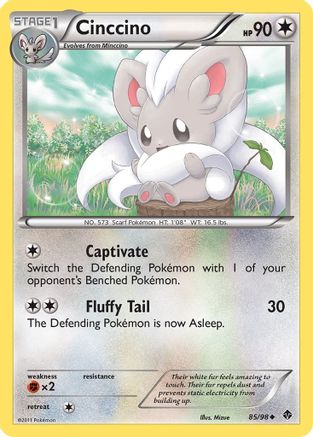 Cinccino (85/98) Reverse Holofoil [BW: Emerging Powers] Pokemon Single Pokémon