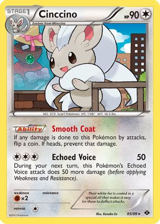 Cinccino (85/99) Holofoil [BW: Next Destinies] Pokemon Single Pokémon