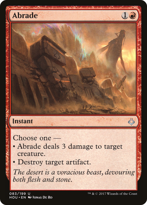 Abrade (HOU-083) [Hour of Devastation] MTG Single Wizards of the Coast