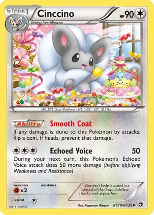 Cinccino (RC19/113) Holofoil [BW: Legendary Treasures Radiant Collection] Pokemon Single Pokémon