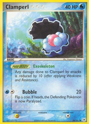 Clamperl (58/101) [EX: Hidden Legends] Pokemon Single Pokémon